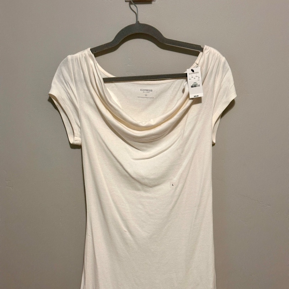 Express Women's Elegant Cream Blouse